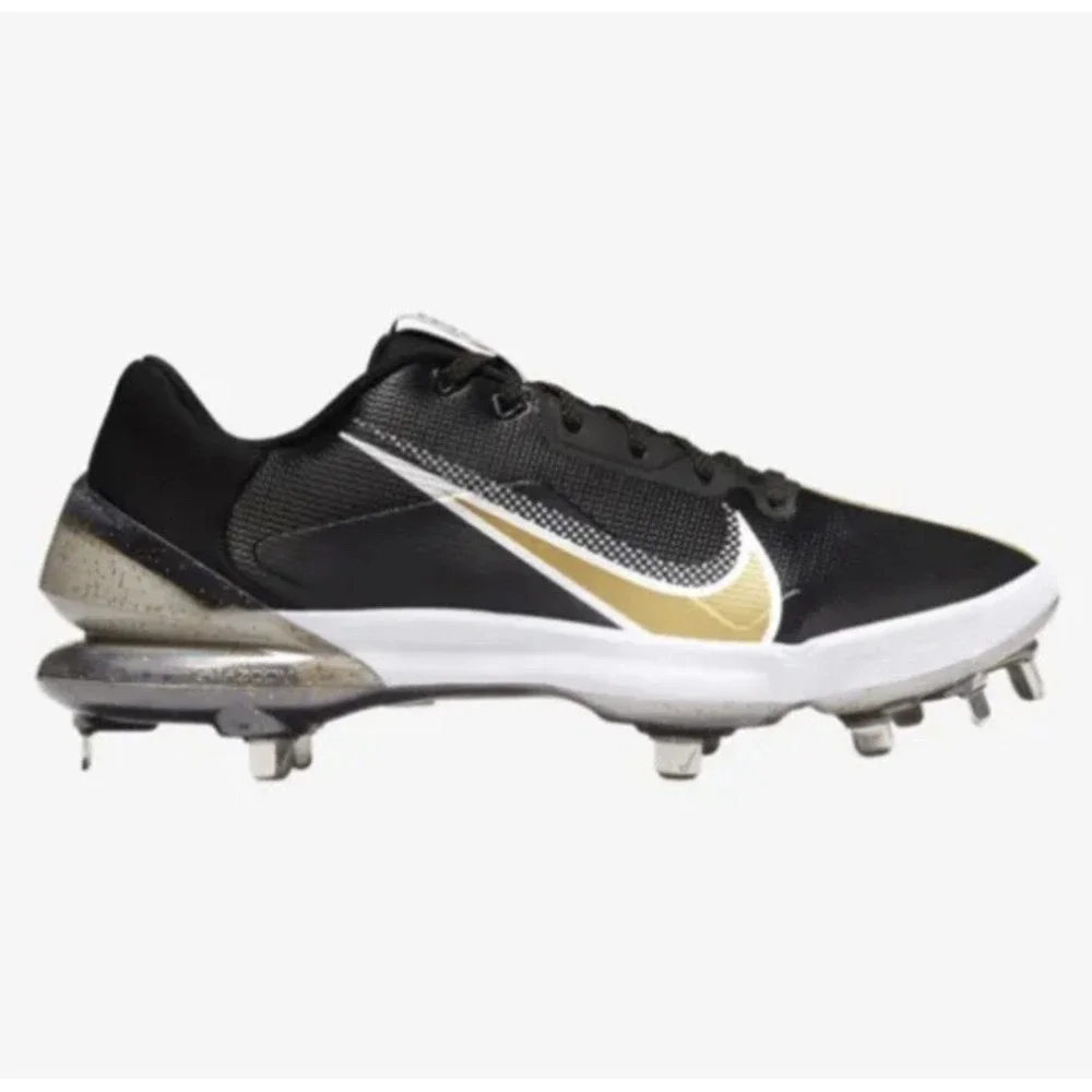NIKE MENS‎ BASEBALL CLEATS Sz 15 FORCE ZOOM TROUT 7 PRO METAL CQ7224 012 Black